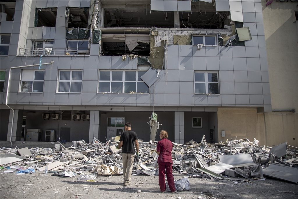 В ходе массированной ракетной атаки по Киеву пострадала детская больница