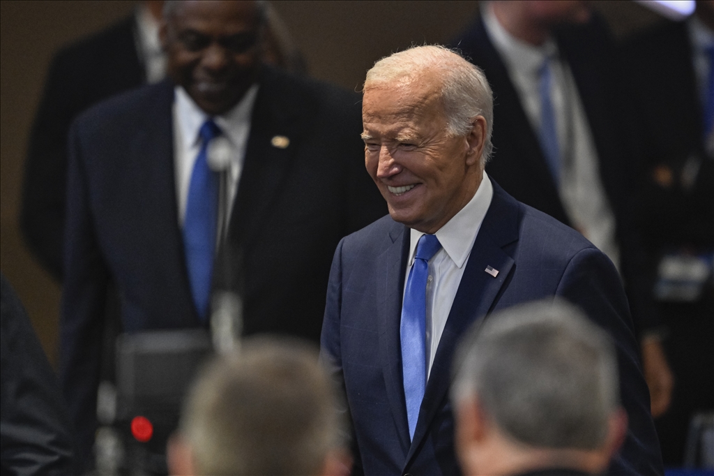 Leaders attend the meeting of the NATO-Ukraine Council