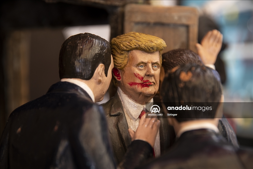 Donald Trump suikast girişimi heykelcik haline getirildi