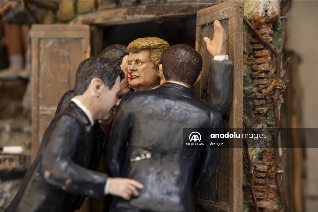 Donald Trump suikast girişimi heykelcik haline getirildi