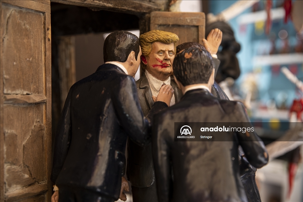 Donald Trump suikast girişimi heykelcik haline getirildi