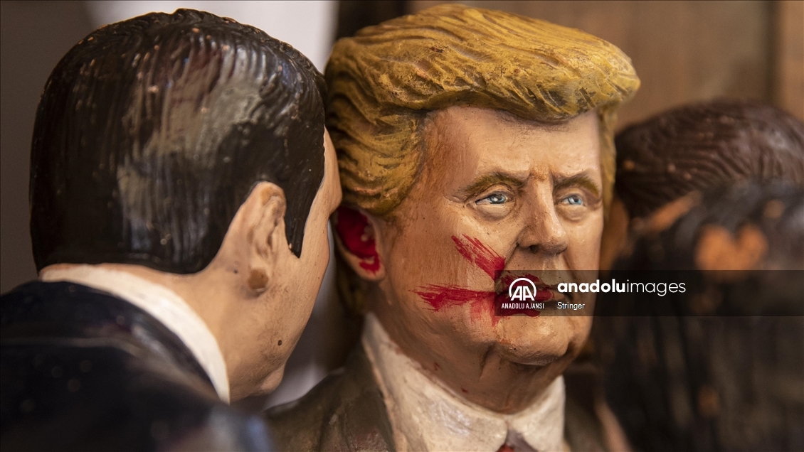 Donald Trump suikast girişimi heykelcik haline getirildi
