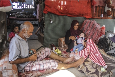 Палестинская семья в Газе борется за существование среди руин разрушенного дома