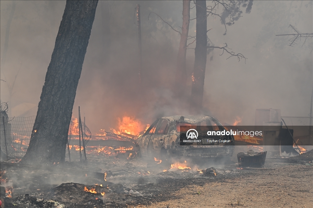 Park Fire: Wildfire in Chico of California