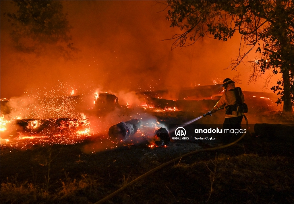 Park Fire: Wildfire in Chico of California