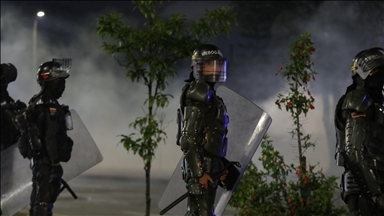 Bogota'da göstericiler polisle çatıştı