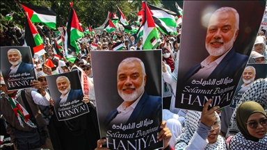 Endonezya'da Hamas Siyasi Büro Başkanı Heniyye'ye yönelik suikast protesto edildi