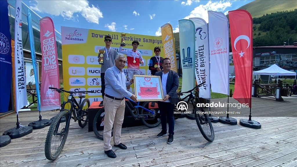 Erzurum'da düzenlenen Downhill Türkiye Şampiyonası sona erdi