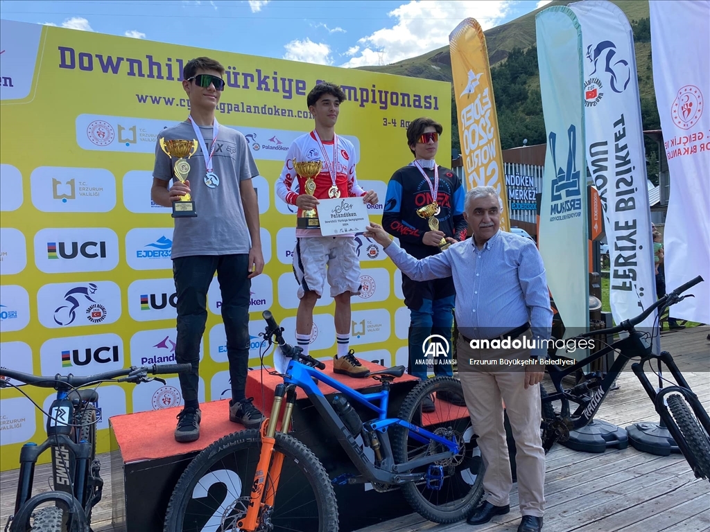 Erzurum'da düzenlenen Downhill Türkiye Şampiyonası sona erdi