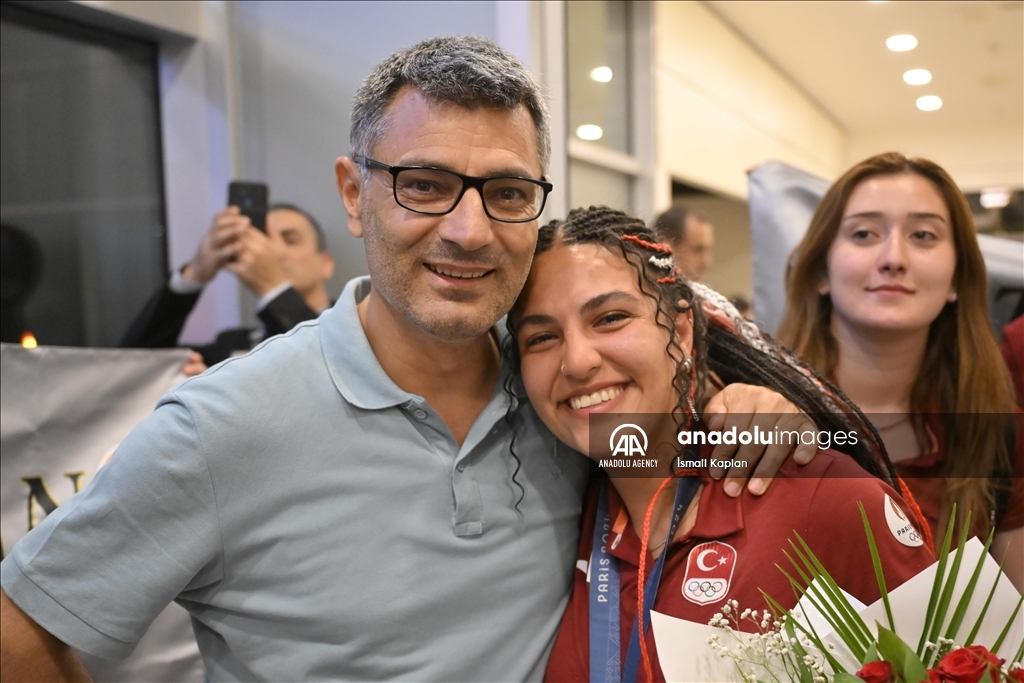 Turkish Olympic silver medalist shooter Sevval Ilayda Tarhan returned to Ankara