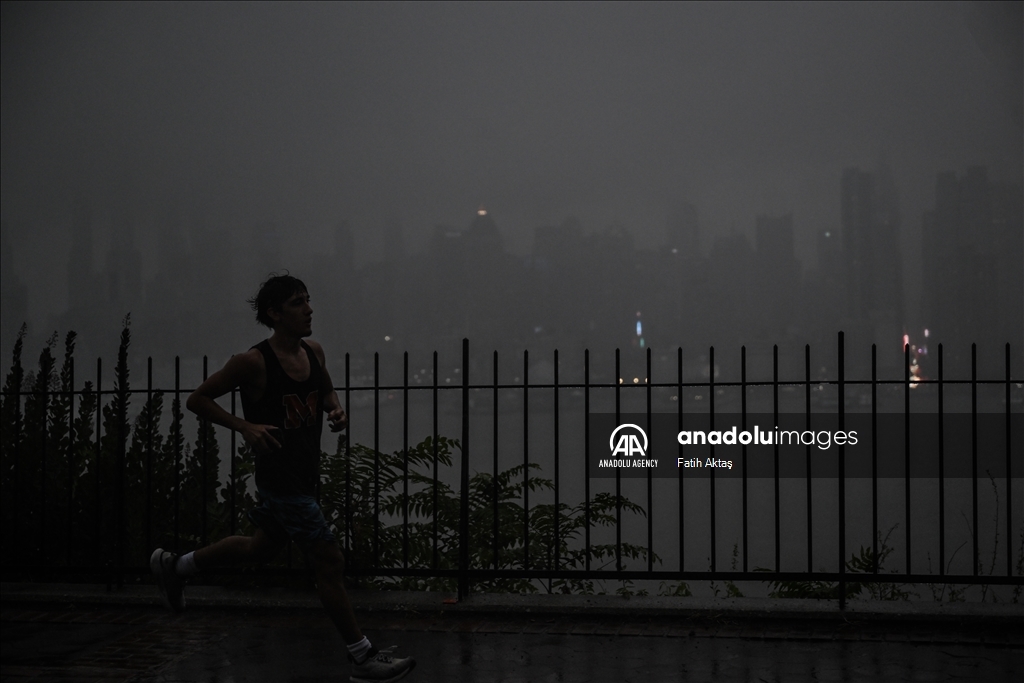 Rainy day in New York