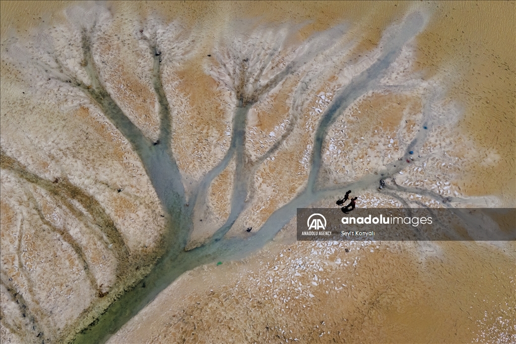 Lake Salt basin in Turkiye's Konya