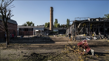 Ukrayna'nın Kramatorsk şehrinde Rus saldırısı sonrası yıkım meydana geldi