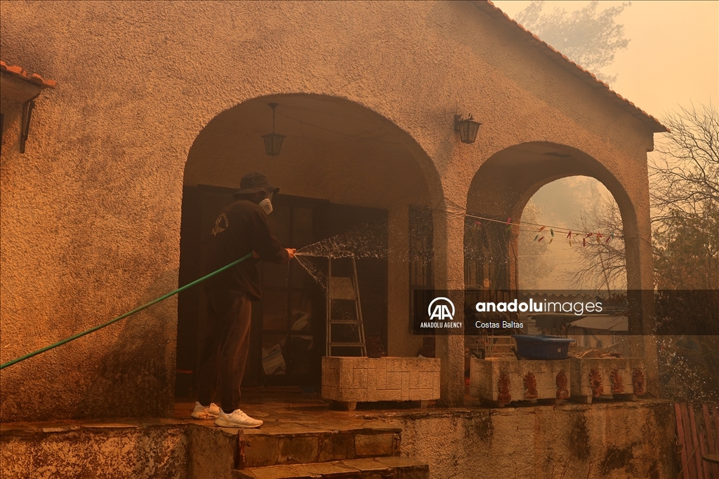 Wildfire in Greece's Athens