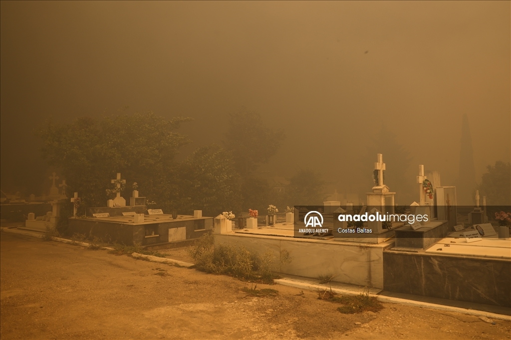 Wildfire in Greece's Athens