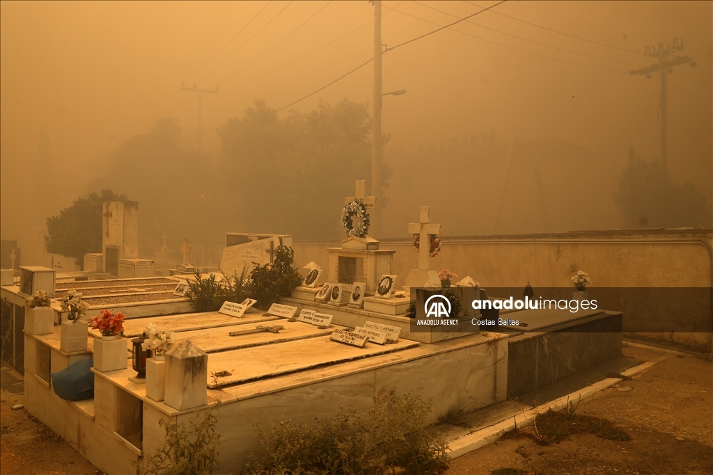 Wildfire in Greece's Athens