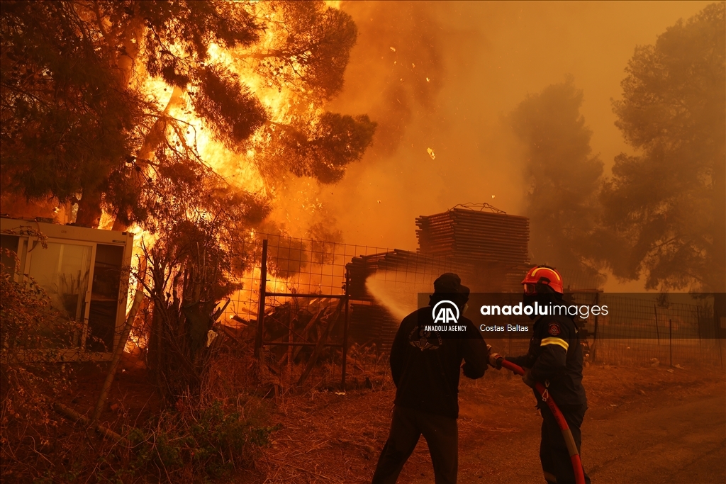 Wildfire in Greece's Athens