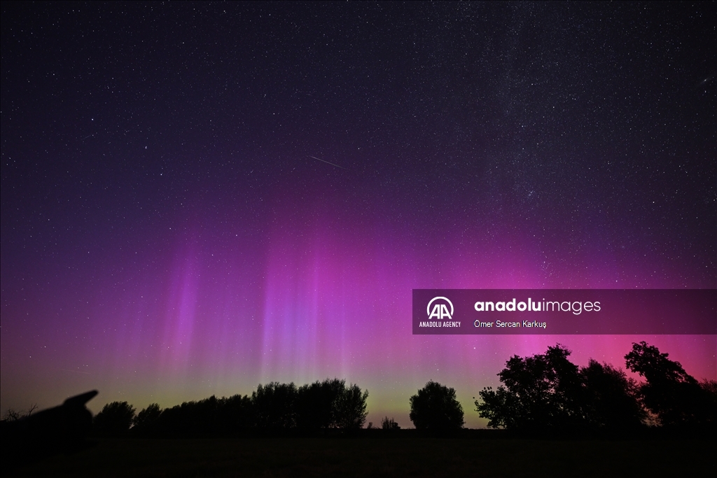 Perseid meteor shower and Northern Lights in Germany