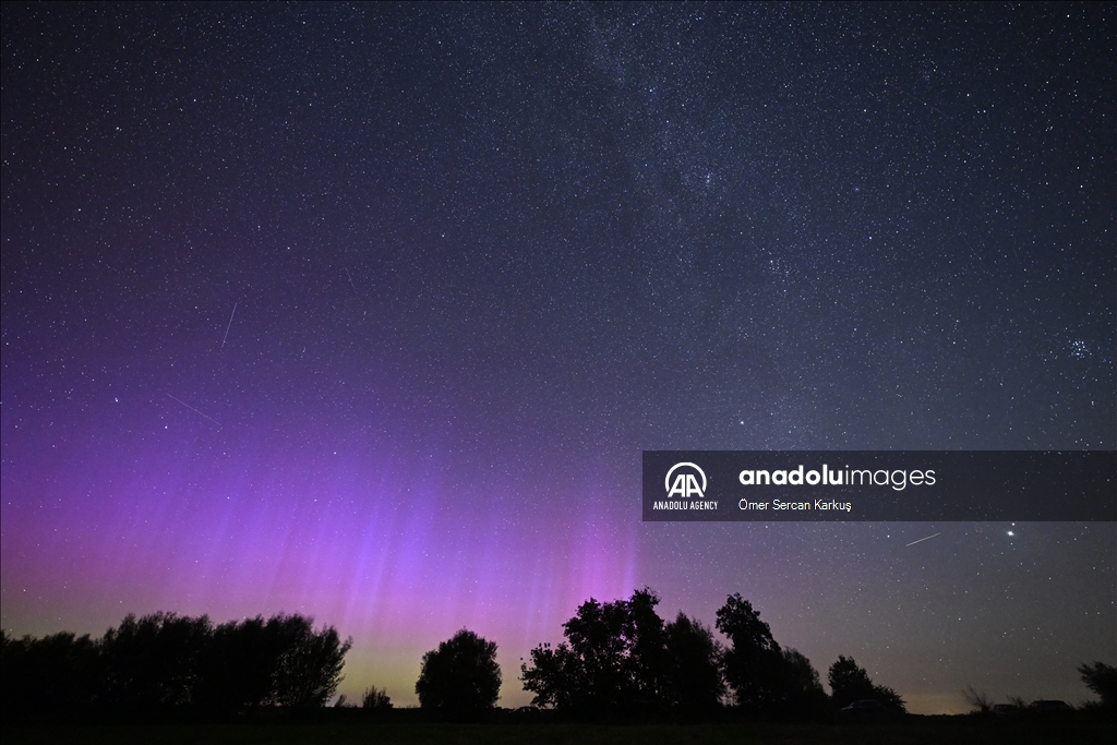 Perseid meteor shower and Northern Lights in Germany