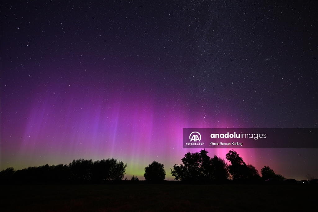 Perseid meteor shower and Northern Lights in Germany