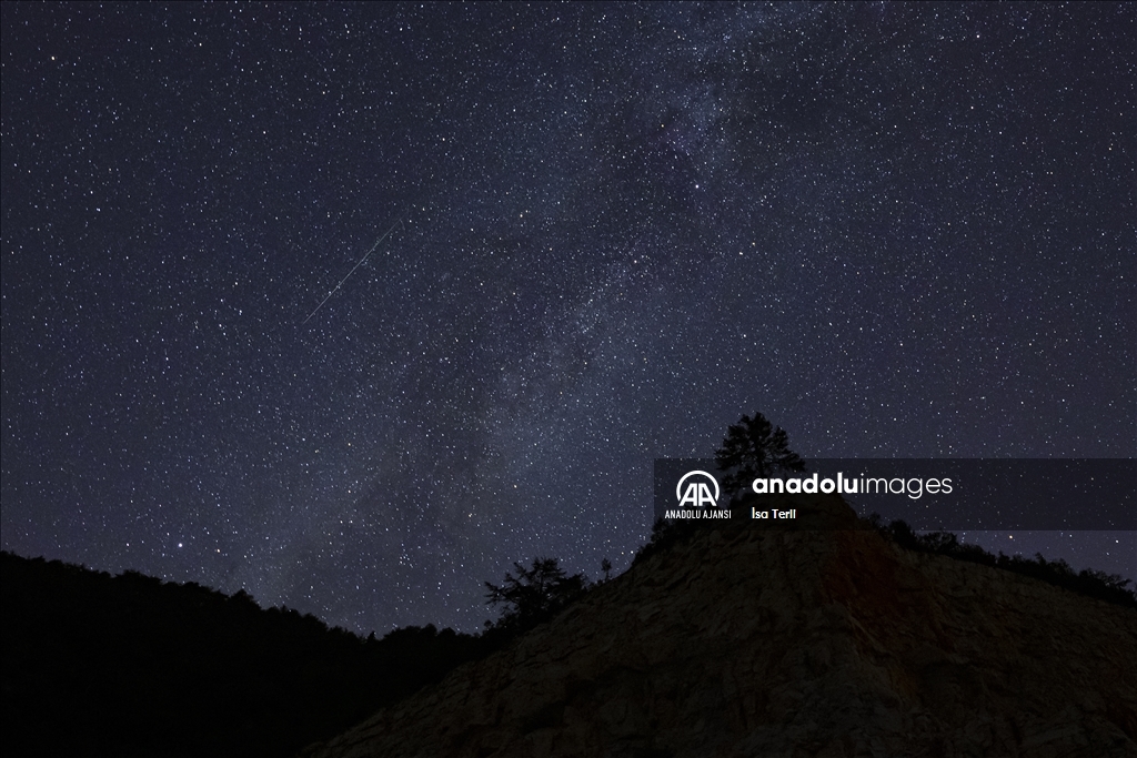Bolu'da Perseid meteor yağmuru gözlemlendi