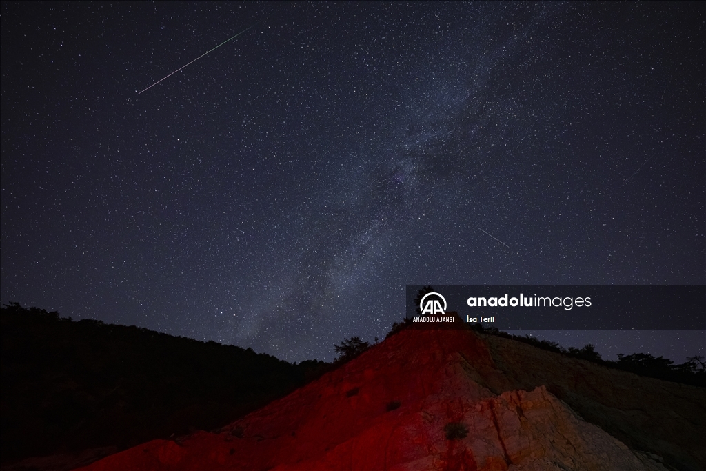 Bolu'da Perseid meteor yağmuru gözlemlendi
