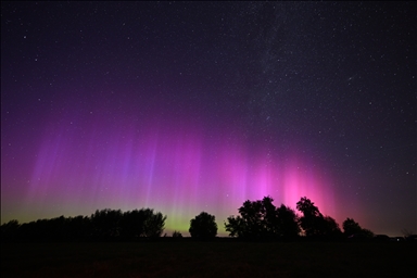  Perseid meteor shower and Northern Lights in Germany