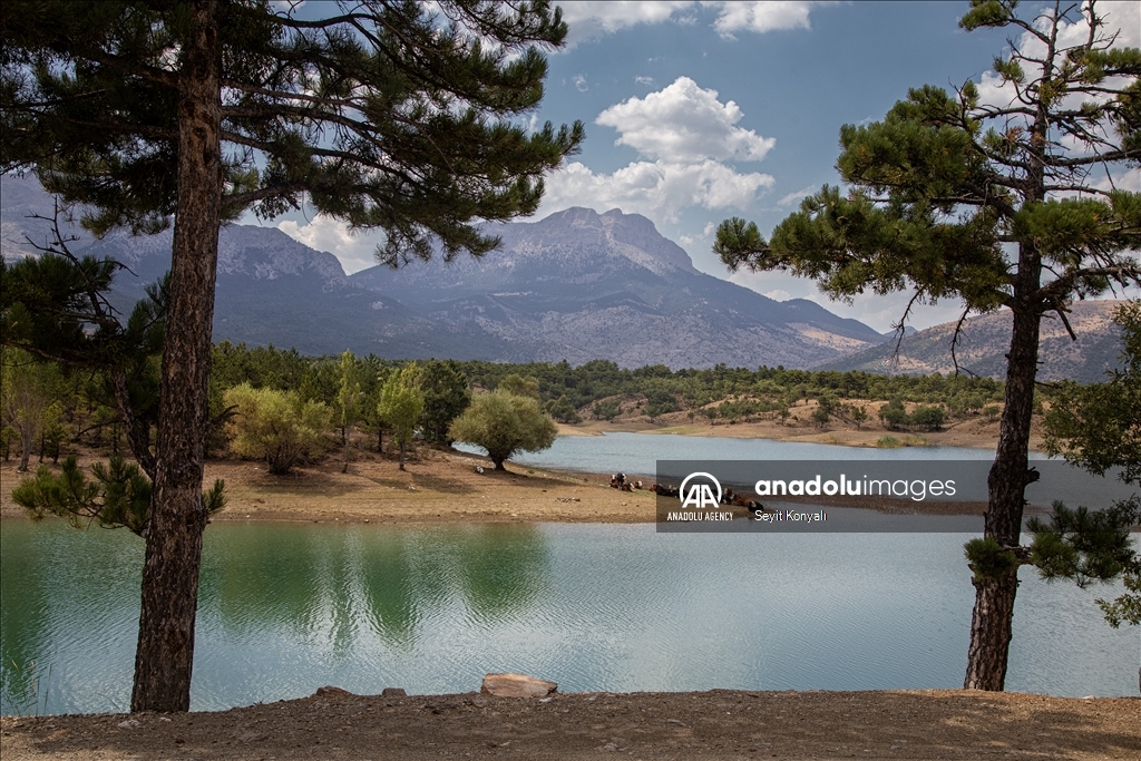 Gokcehuyuk Dam in Turkiye's Konya ​​​​​​​ 