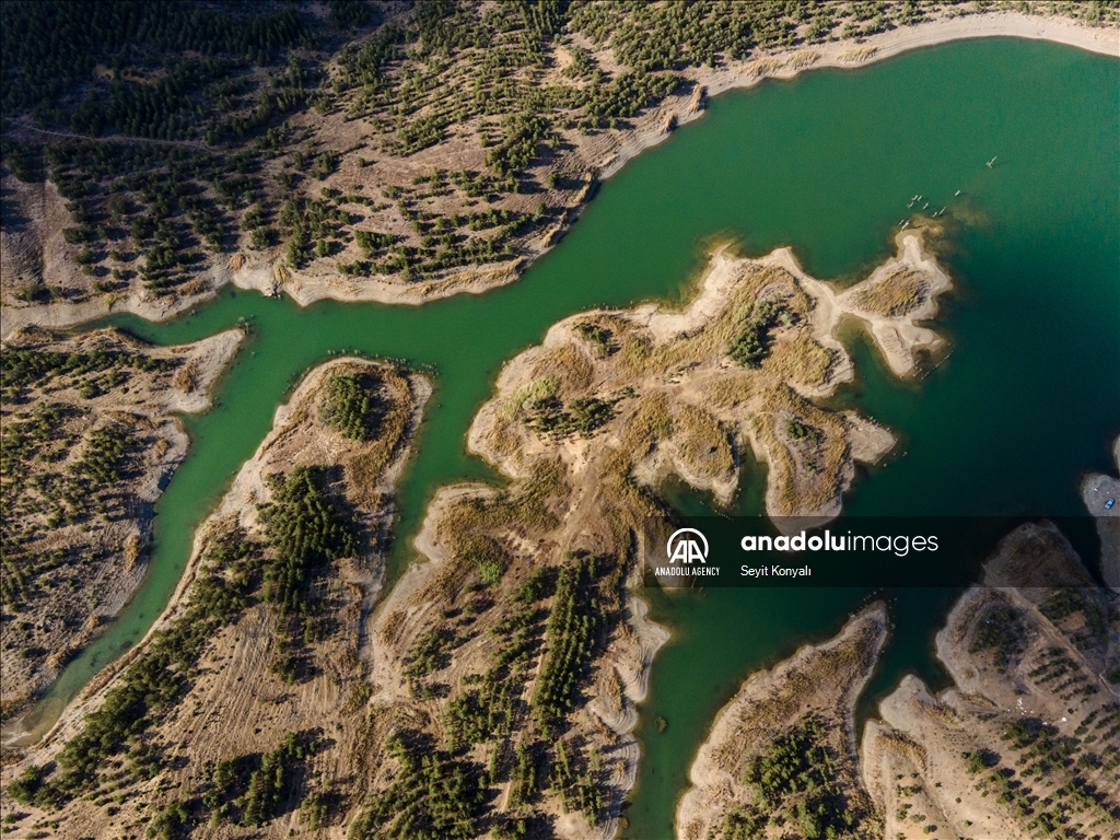 Gokcehuyuk Dam in Turkiye's Konya ​​​​​​​ 