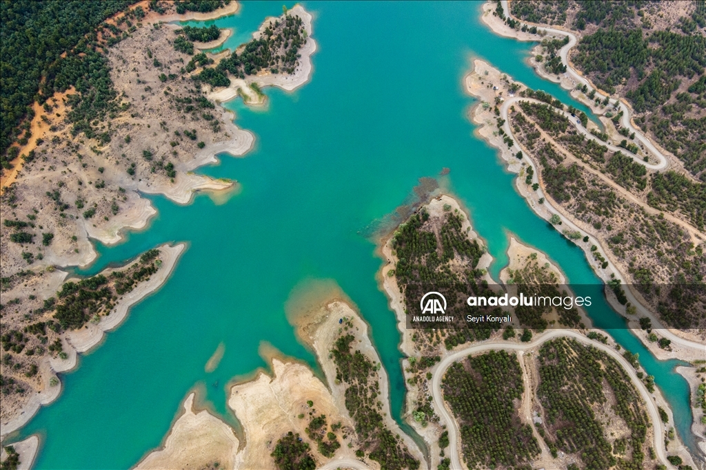 Gokcehuyuk Dam in Turkiye's Konya ​​​​​​​ 