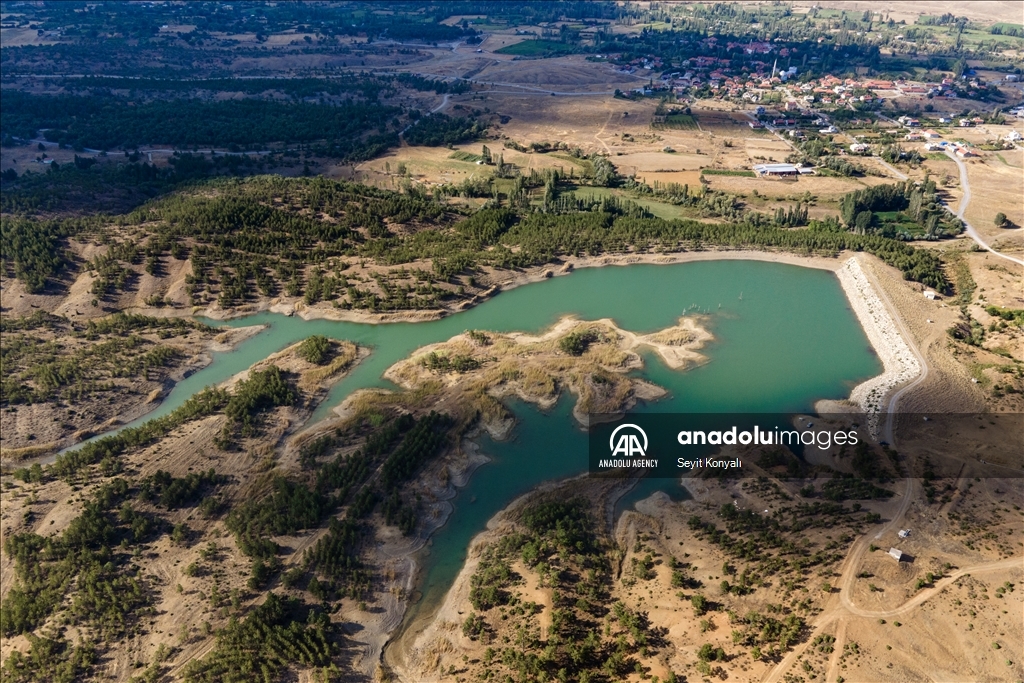 Gokcehuyuk Dam in Turkiye's Konya ​​​​​​​ 