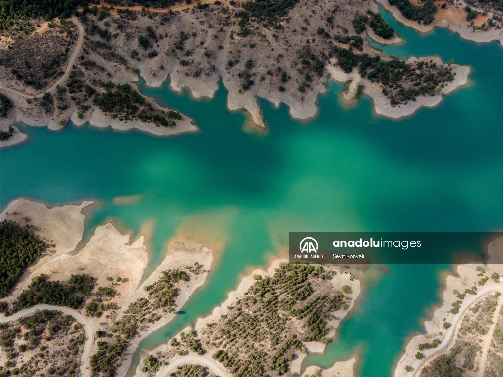 Gokcehuyuk Dam in Turkiye's Konya ​​​​​​​ 