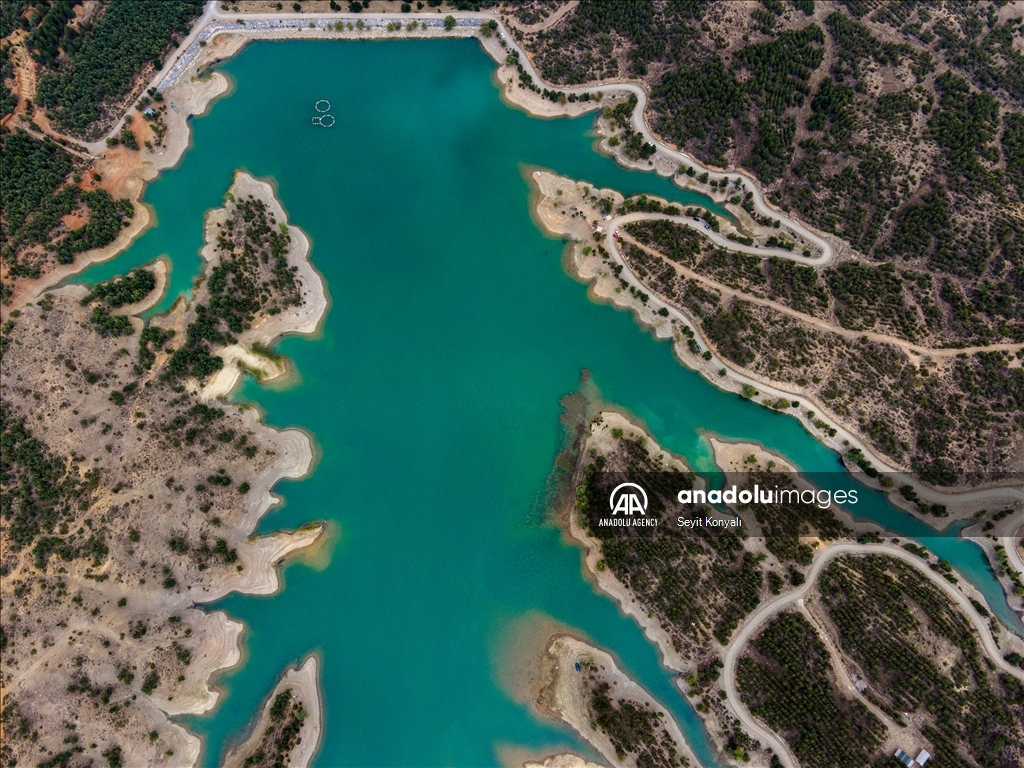 Gokcehuyuk Dam in Turkiye's Konya ​​​​​​​ 