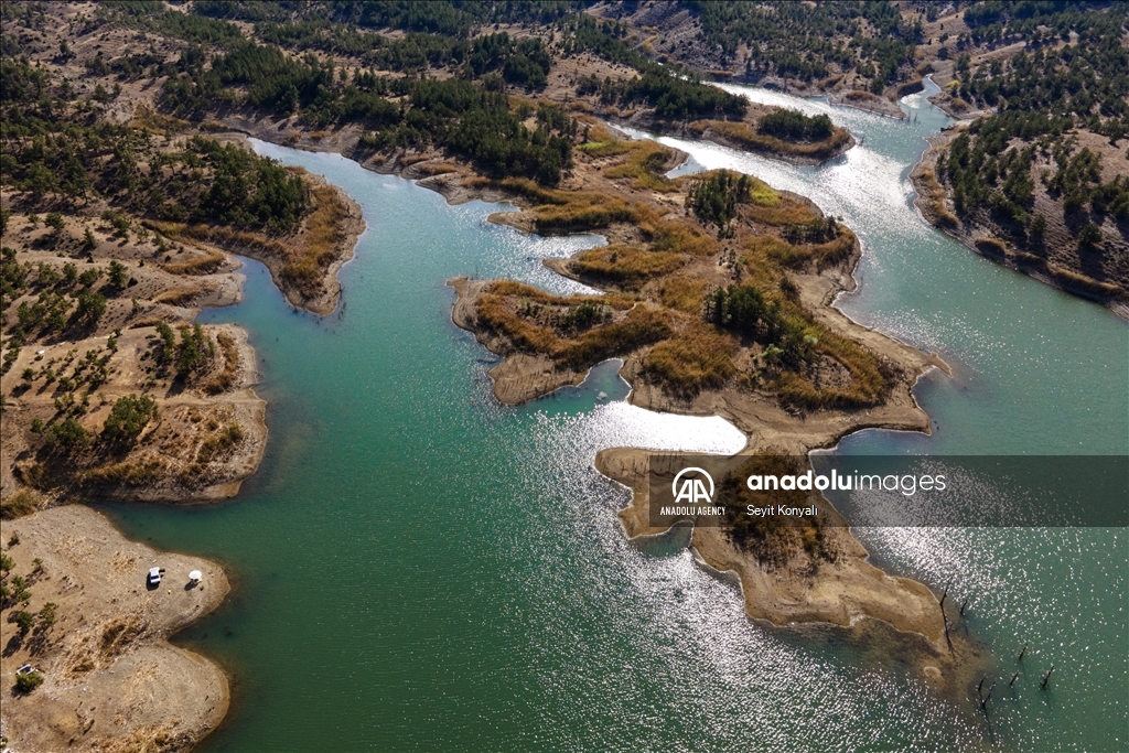 Gokcehuyuk Dam in Turkiye's Konya ​​​​​​​ 