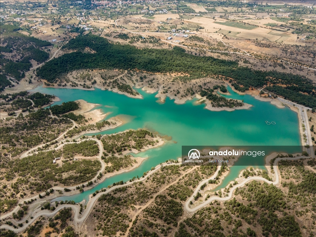 Gokcehuyuk Dam in Turkiye's Konya ​​​​​​​ 