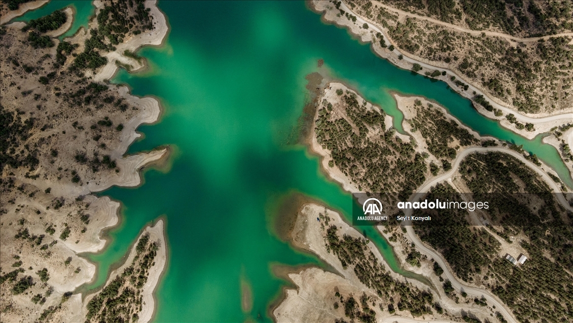 Gokcehuyuk Dam in Turkiye's Konya ​​​​​​​ 