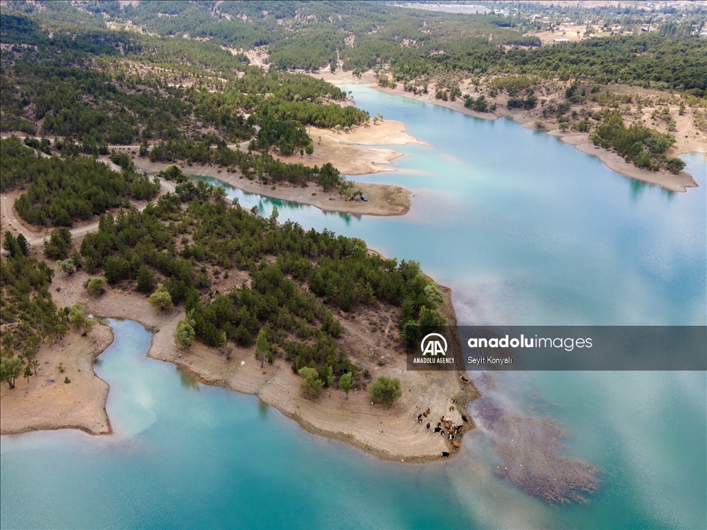 Gokcehuyuk Dam in Turkiye's Konya ​​​​​​​ 