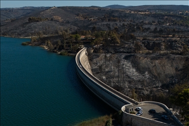 Extent of destruction caused by massive wildfire in Greece