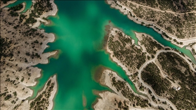 Gokcehuyuk Dam in Turkiye's Konya ​​​​​​​