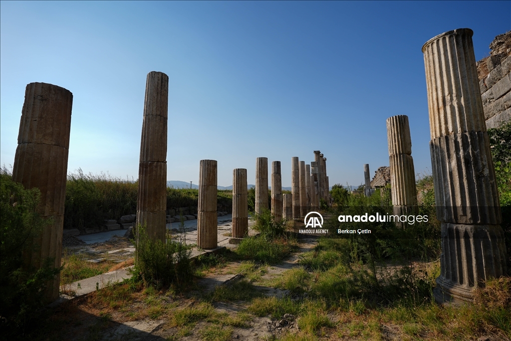 Ancient city of "Magnesia" in Aydin, dating back to the 4th century BC