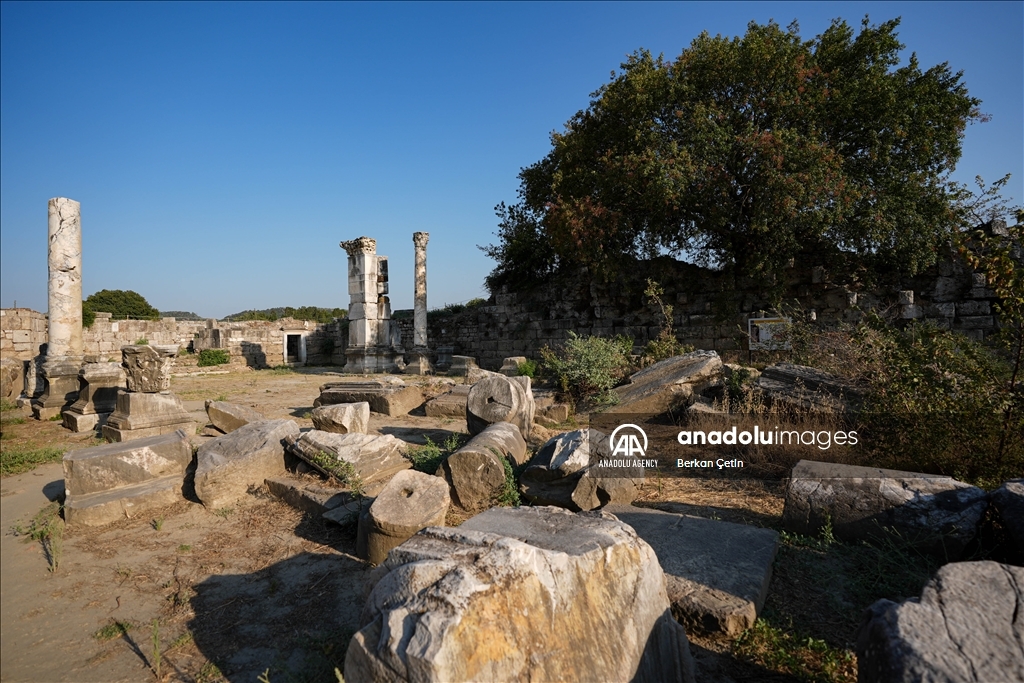 Ancient city of "Magnesia" in Aydin, dating back to the 4th century BC