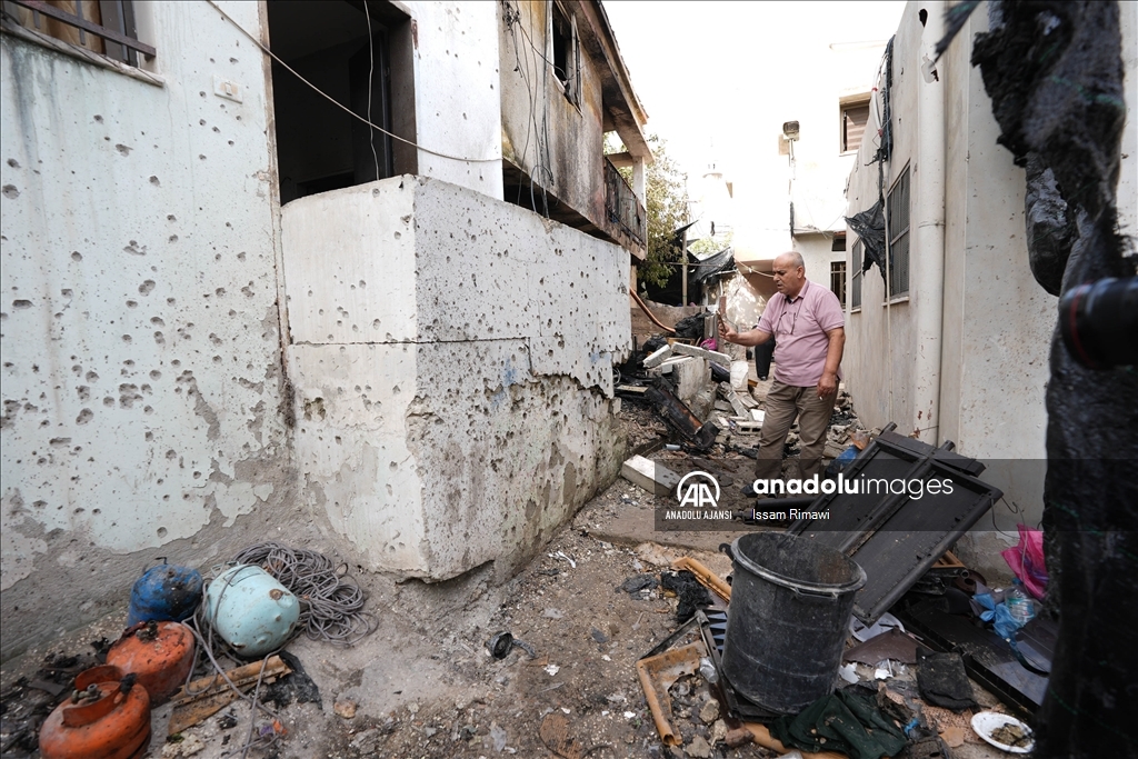 İsrail'in Batı Şeria'daki Nur Şems Mülteci Kampı'na düzenlediği hava saldırısı