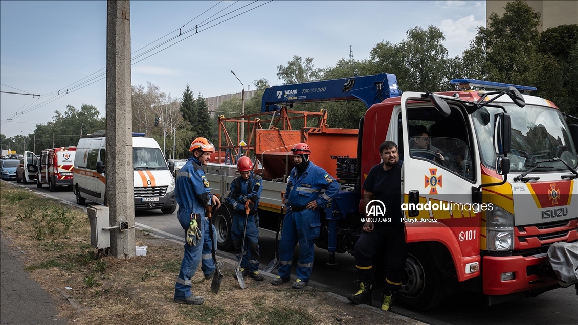 Rus füze saldırısının ardından Poltava'da arama kurtarma çalışmaları devam ediyor