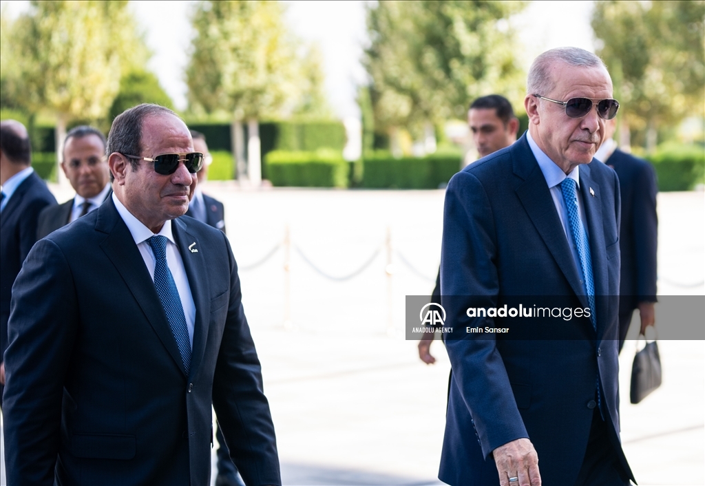 الرئيس أردوغان يستقبل نظيره المصري بمراسم رسمية