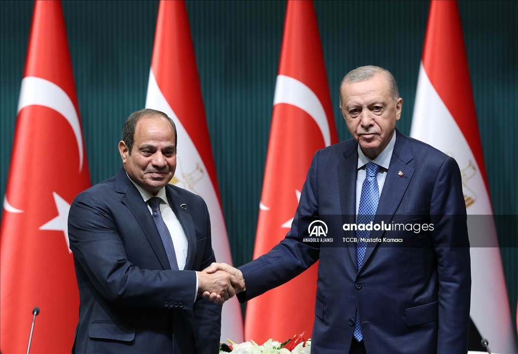 Cumhurbaşkanı Erdoğan ve Mısır Cumhurbaşkanı es-Sisi ortak basın toplantısı