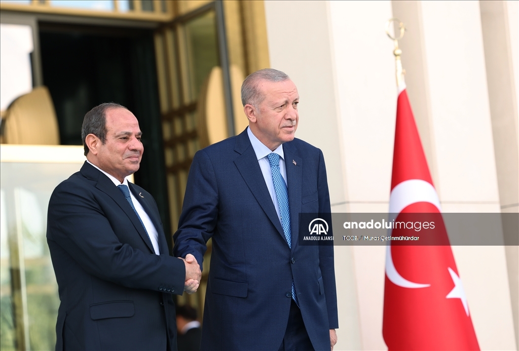 Cumhurbaşkanı Erdoğan, Mısır Cumhurbaşkanı es-Sisi ile bir araya geldi