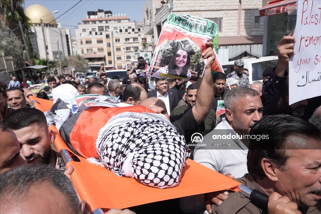 İsrail güçlerinin saldırısında hayatını kaybeden Ayşenur Ezgi Eygi için Nablus'ta tören düzenlendi