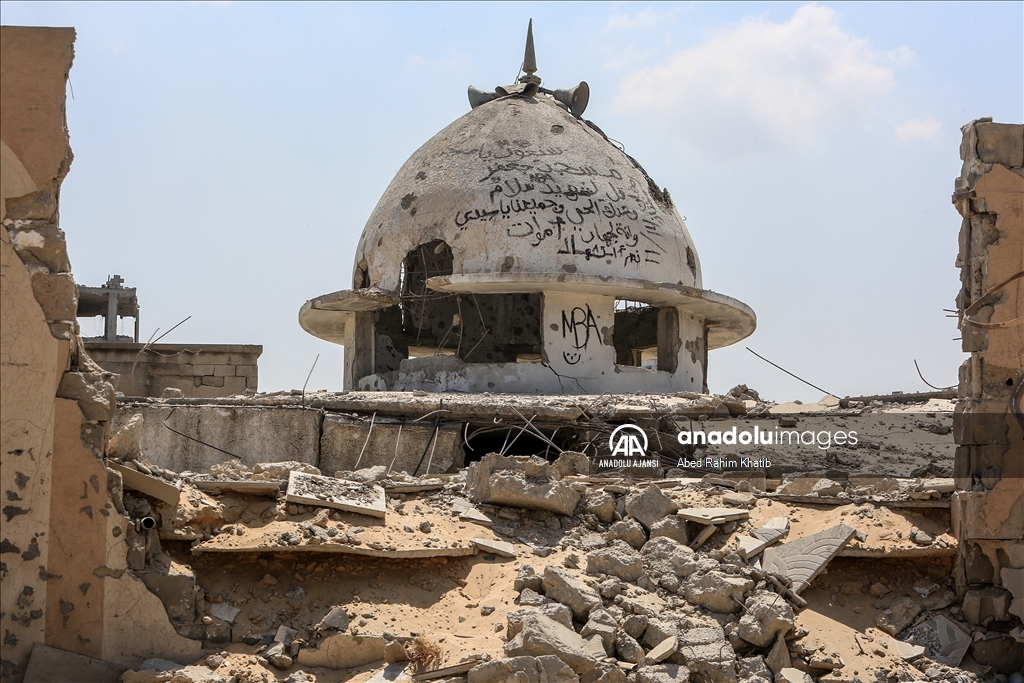 İsrail ordusunun saldırılarında Gazze Şeridi’nde birçok cami harabeye döndü