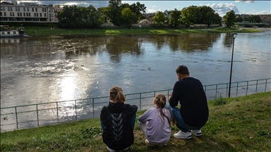 Şiddetli yağış nedeniyle Krakow'da Vistula Nehri taştı