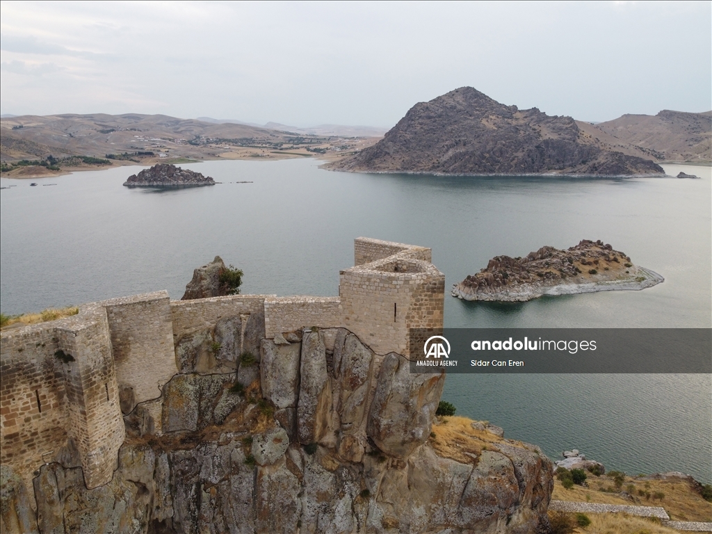 The allure of historic Pertek Castle in Turkiye's Tunceli is amplified by boat tours